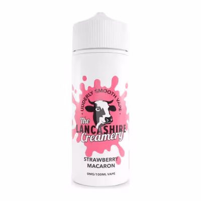 Strawberry Macaron Shortfill E-Liquid by the Lancashire Creamery 100ml