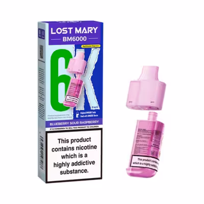 Blueberry Sour Raspberry Prefilled Pod Refill Pack by Lost Mary BM6000