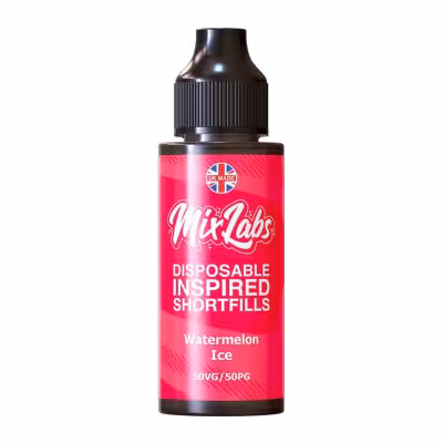 Watermelon Ice Shortfill E-Liquid by Mix Labs 100ml