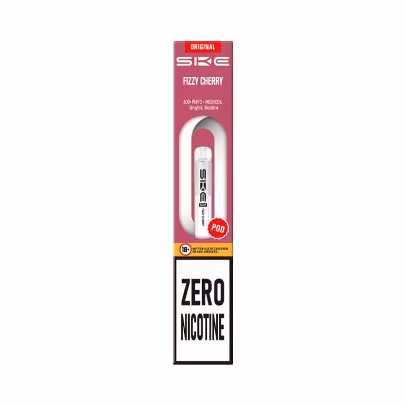 Fizzy Cherry Prefilled Pod by SKE Crystal Bar 600