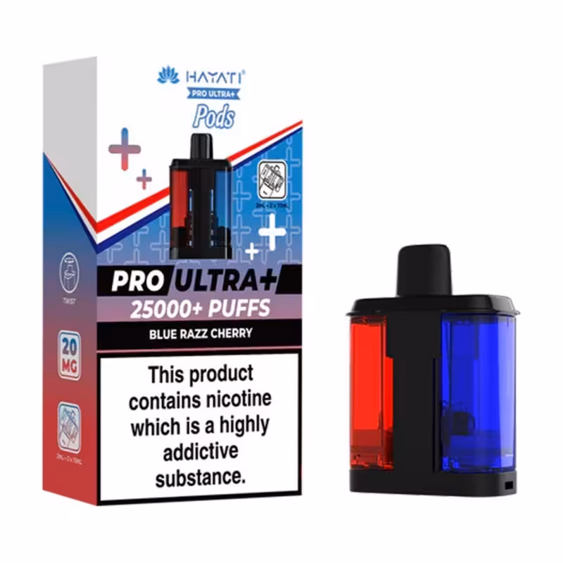 Blue Razz Cherry Prefilled Pod by Hayati Pro Ultra Plus 25K