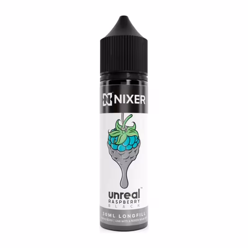 Black Longfill E-Liquid Concentrate by Nixer X Unreal Raspberry