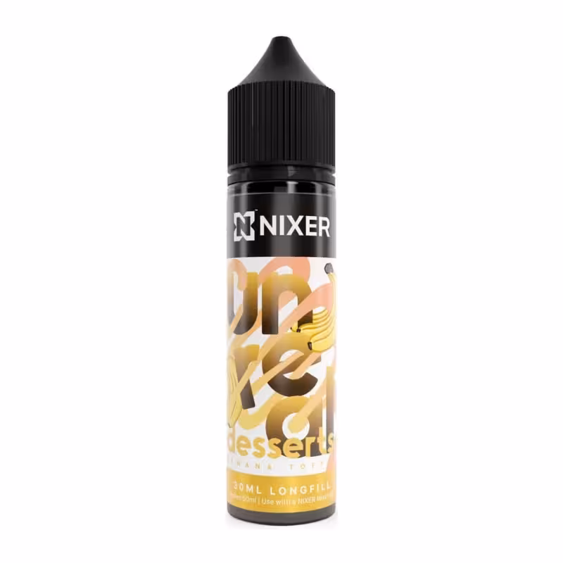 Banana Toffee Longfill E-Liquid Concentrate by Nixer X Unreal Desserts