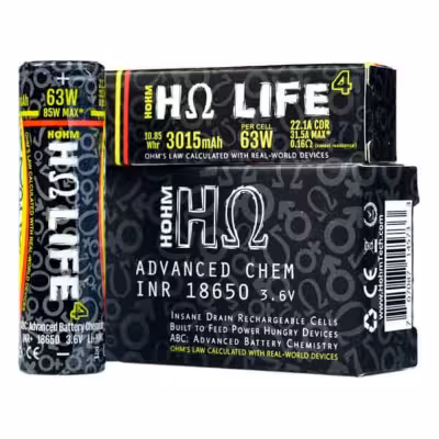 Hohm Tech Hohm Life 18650 3015mAh (22.1A) Vape Battery