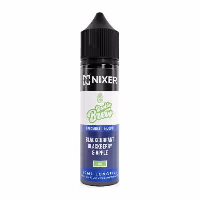 Blackcurrant Blackberry & Apple Longfill E-Liquid Concentrate by Nixer x Double Brew