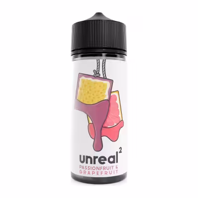 Passionfruit & Grapefruit Shortfill E-Liquid by Unreal 2 100ml