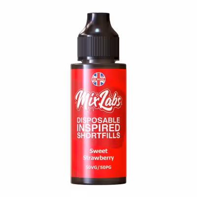 Sweet Strawberry Ice Shortfill E-Liquid by Mix Labs 100ml