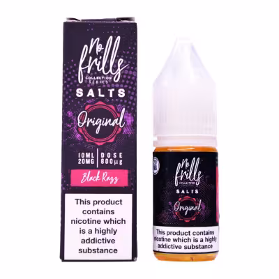 Black Razz Nic Salt E-Liquid by No Frills Original