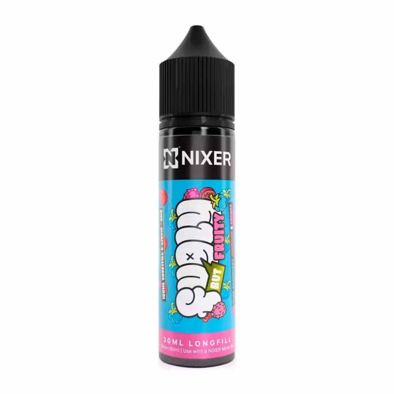 Blue Raspberry Rhubarb Lychee Longfill E-Liquid Concentrate by Nixer x Fugly But Fruity