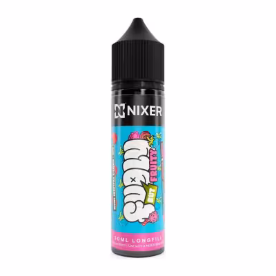 Blue Raspberry Rhubarb Lychee Longfill E-Liquid Concentrate by Nixer x Fugly But Fruity