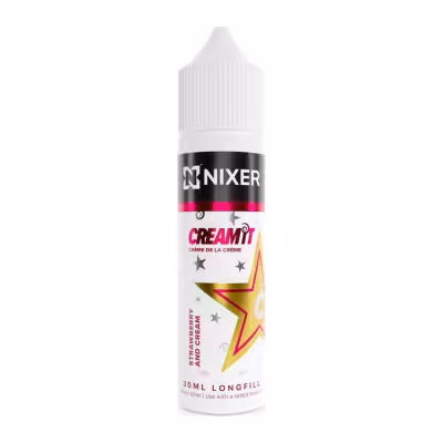 Strawberry and Cream Longfill E-Liquid Concentrate by Nixer x Cream It