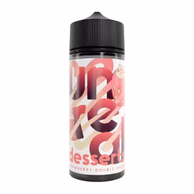 Strawberry Double Cream Shortfill E-Liquid by Unreal Desserts 100ml