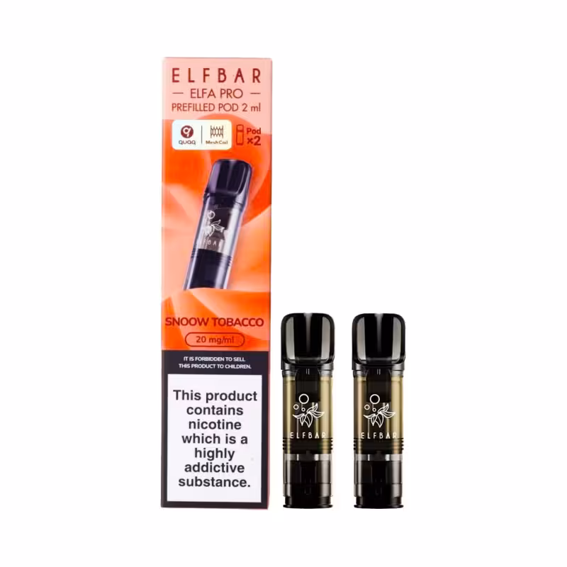 Snoow Tobacco Prefilled Pods by Elf Bar Elfa Pro