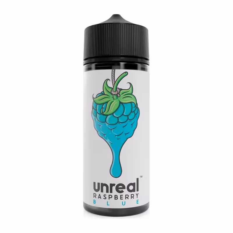 Blue Shortfill E-Liquid by Unreal Raspberry 100ml
