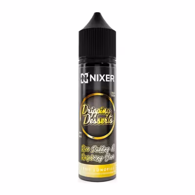 Rice Pudding & Raspberry Jam Longfill E-Liquid Concentrate by Nixer x Dripping Desserts