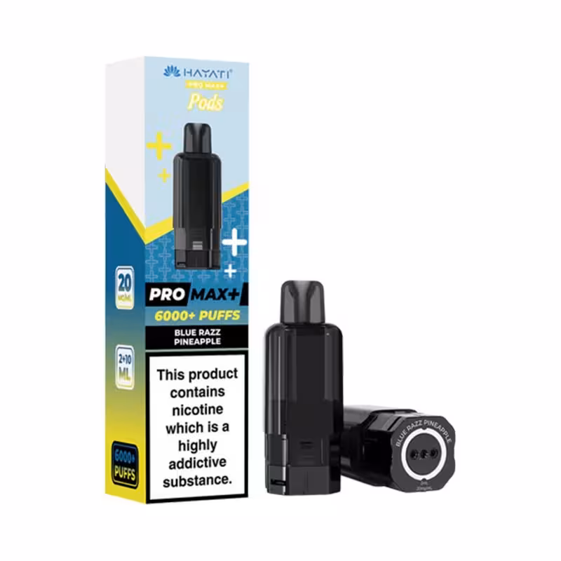 Blue Razz Pineapple Prefilled Pod by Hayati Pro Max Plus 6K