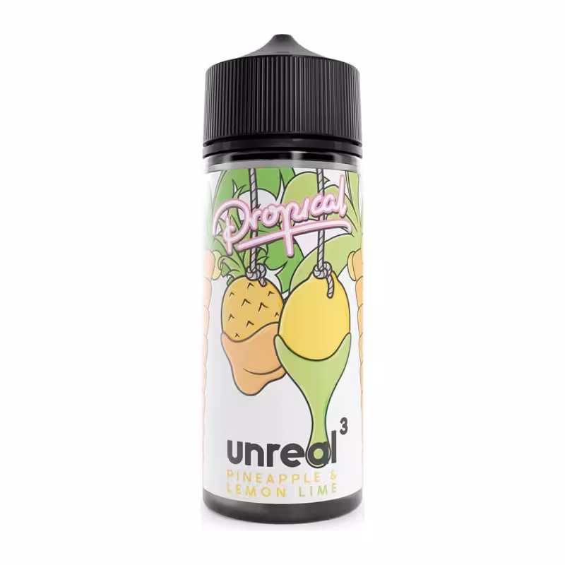 Pineapple, Lemon & Lime Shortfill E-Liquid by Unreal 3 100ml