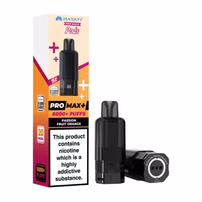 Passion Fruit Orange Prefilled Pod by Hayati Pro Max Plus 6K