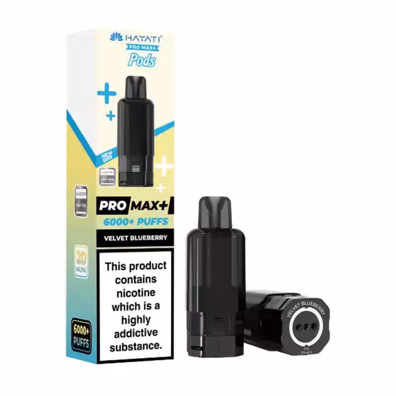 Velvet Blueberry Prefilled Pod by Hayati Pro Max Plus 6K