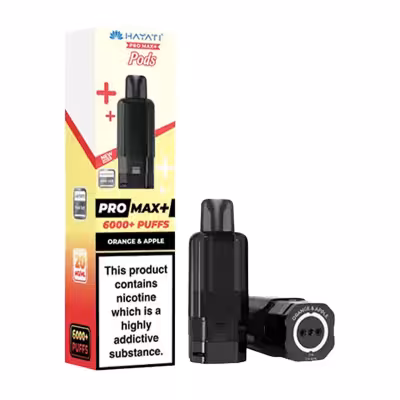 Orange & Apple Prefilled Pod by Hayati Pro Max Plus 6K