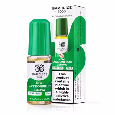 Kiwi Passionfruit Guava Nic Salt E-Liquid by Bar Juice 5000