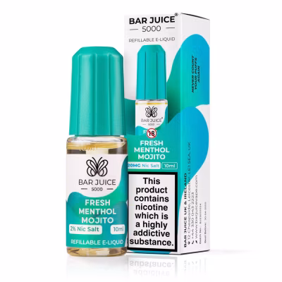 Fresh Menthol Mojito Nic Salt E-Liquid by Bar Juice 5000
