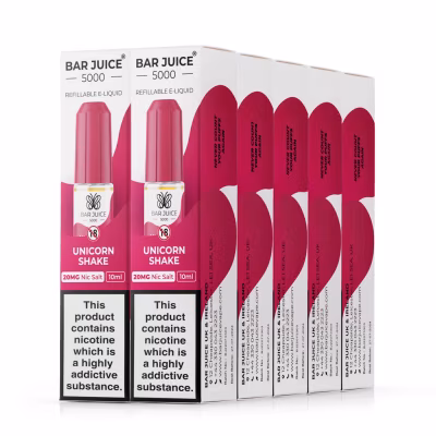 Unicorn Shake Nic Salt E-Liquid by Bar Juice 5000 - 10 Pack