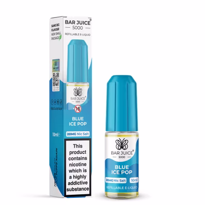 Blue Ice Pop Nic Salt E-Liquid by Bar Juice 5000