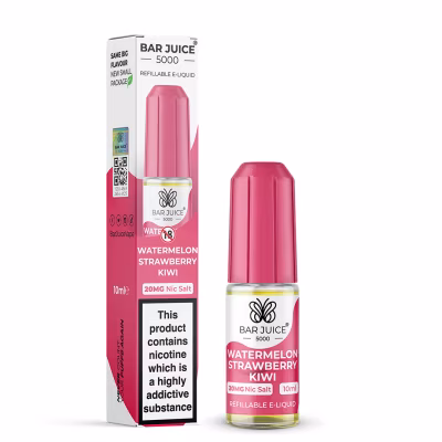 Watermelon Strawberry Kiwi Nic Salt E-Liquid by Bar Juice 5000