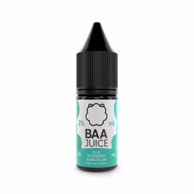 Blue Raspberry Bubblegum Nic Salt E-Liquid by Baa Juice