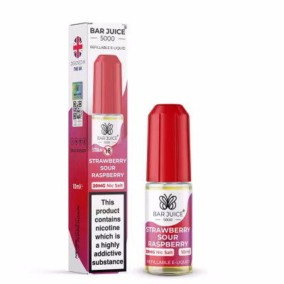 Strawberry Sour Raspberry Nic Salt E-Liquid by Bar Juice 5000