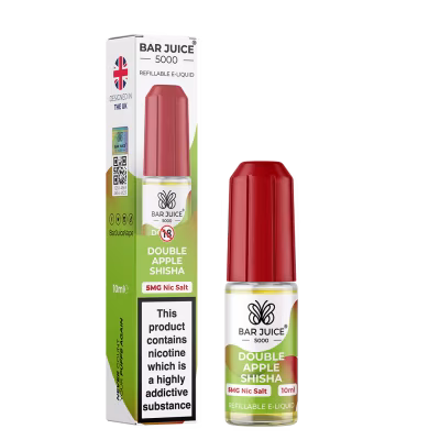 Double Apple Shisha Nic Salt E-Liquid by Bar Juice 5000