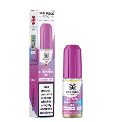Grape Blueberry Ice Nic Salt E-Liquid by Bar Juice 5000