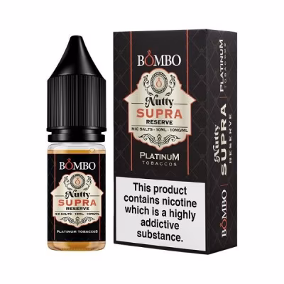 Nutty Supra Reserve Nic Salt E-Liquid by Bombo