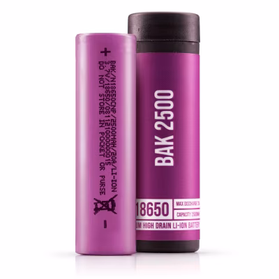 BAK N18650CNP 2500mAh (20A) 18650 Vape Battery