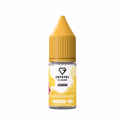 White Peach Razz  Nic Salt E-Liquid by Crystal Clear