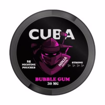 Bubblegum Ninja Nicotine Pouches by Cuba