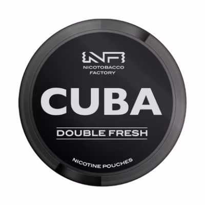 Double Fresh Black Nicotine Pouches by Cuba