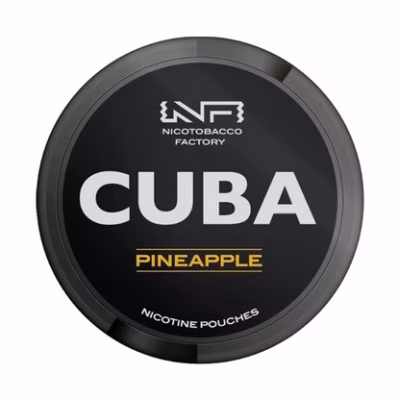 Pineapple Black Nicotine Pouches by Cuba