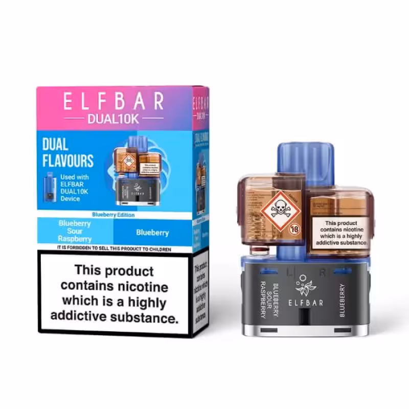 Blueberry Edition Prefilled Pod by Elf Bar Dual 10K