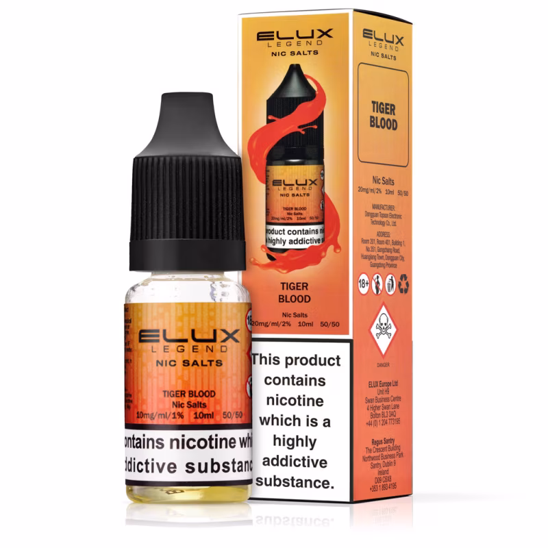 Tiger Blood Nic Salt E-Liquid by Elux Legend