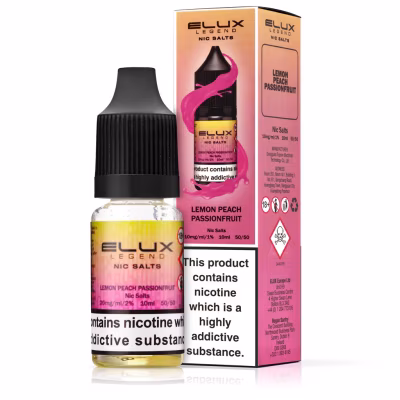 Lemon Peach Passionfruit Nic Salt E-Liquid by Elux Legend