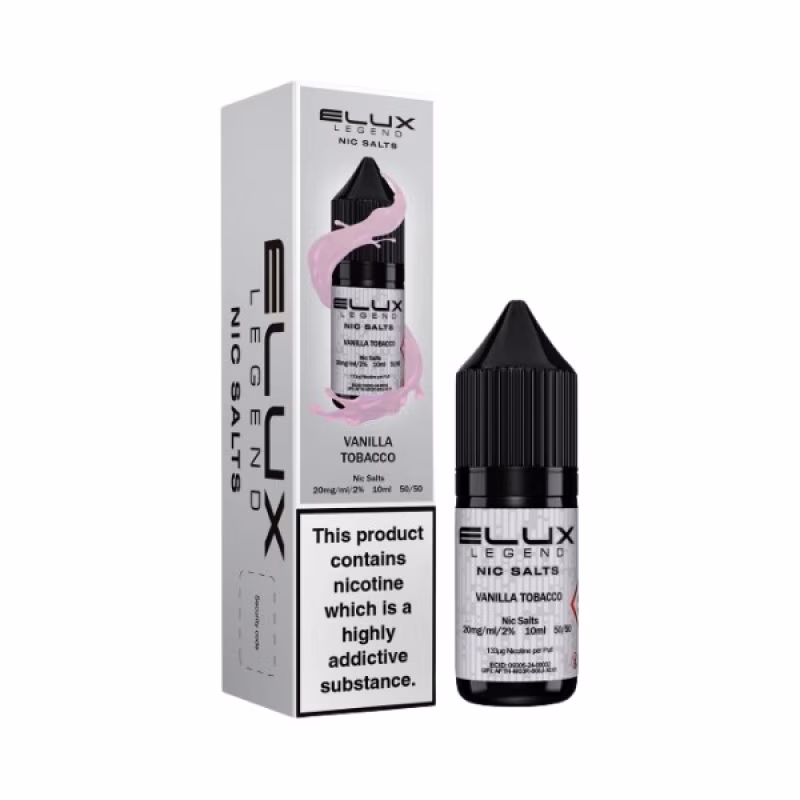 Vanilla Tobacco Nic Salt E-Liquid by Elux Legend