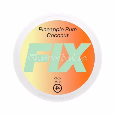 Pineapple Rum Coconut Nicotine Pouches by FIX