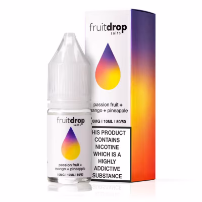 Passion Fruit Mango Pineapple Nic Salt E-Liquid by Fruit Drop