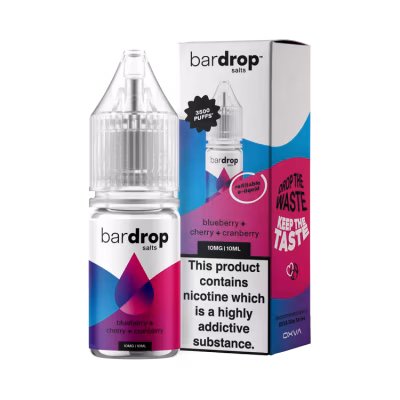 Blueberry Cherry Cranberry Nic Salt E-Liquid by Bar Drop