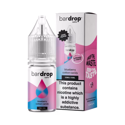 Blueberry Cotton Candy Nic Salt E-Liquid by Bar Drop
