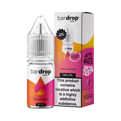 Cherry Peach Nic Salt E-Liquid by Bar Drop
