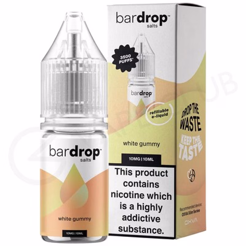 White Gummy Nic Salt by Bar Drop
