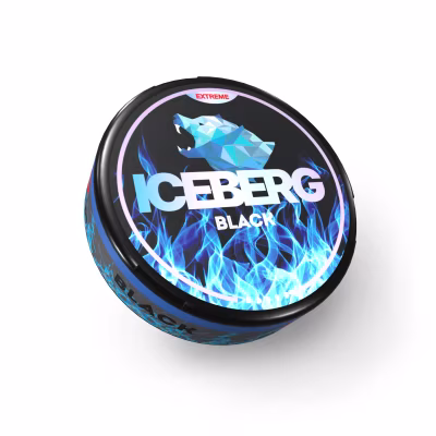 Black Nicotine Pouches by Iceberg